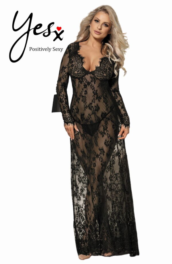 L.X.F ❤826 Long Gown & Thong