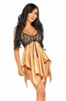 L.X.F ❤ BN6644 Julieta Chemise Gold