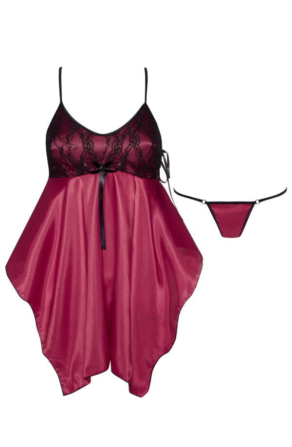 L.X.F ❤ BN6645 Julieta Chemise Purple