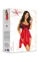 L.X.F ❤ BN6646 Julieta Chemise Red