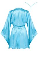 L.X.F ❤ BN6666 Samira Peignoir Turquoise