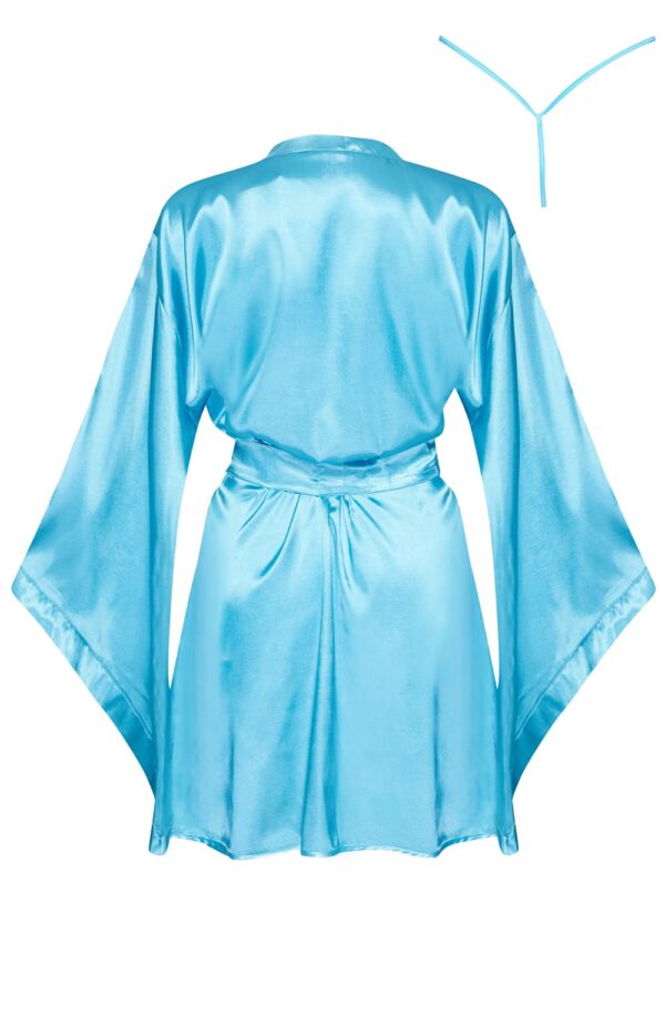 L.X.F ❤ BN6666 Samira Peignoir Turquoise