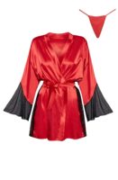 L.X.F ❤ BN6667 Sara Peignoir Red