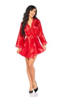 L.X.F ❤ BN6670 Sherie Peignoir Red