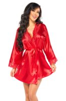 L.X.F ❤ BN6670 Sherie Peignoir Red