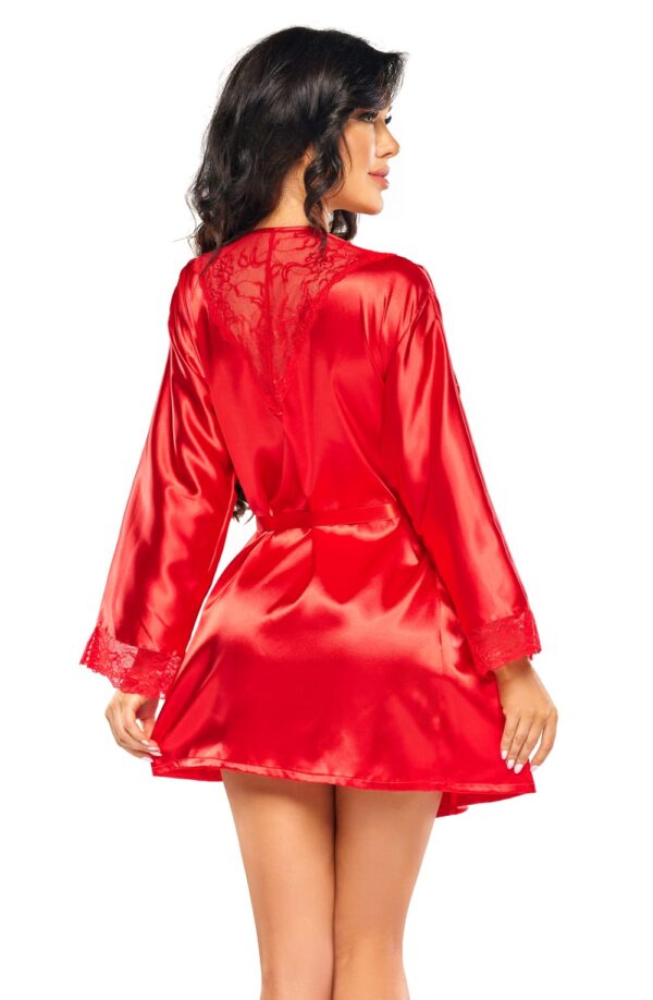 L.X.F ❤ BN6670 Sherie Peignoir Red