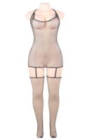 L.X.F ❤817Q Plus Size Bodystocking