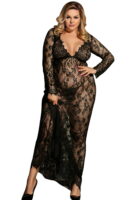 L.X.F ❤826Q Long Gown & Thong