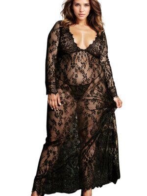 L.X.F ❤826Q Long Gown & Thong