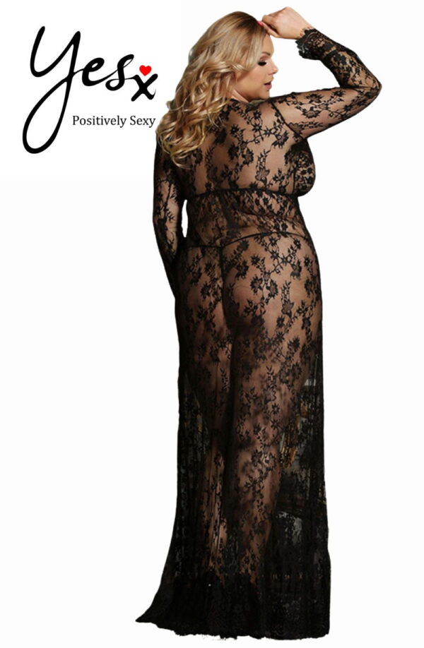 L.X.F ❤826Q Long Gown & Thong