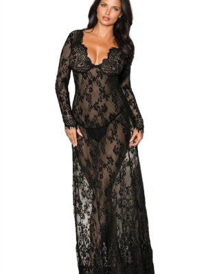 L.X.F ❤826 Long Gown & Thong