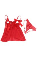 L.X.F ❤841 Red Babydoll Set