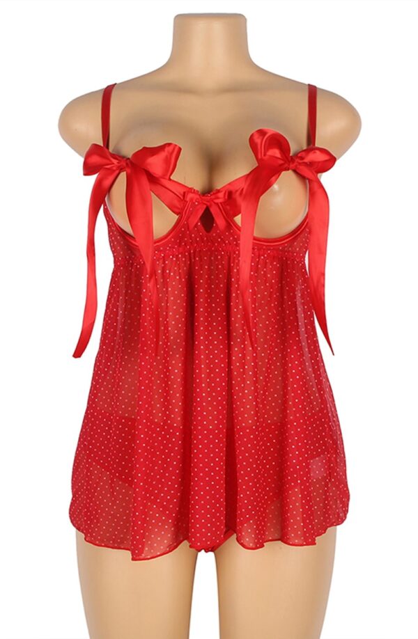 L.X.F ❤841 Red Babydoll Set