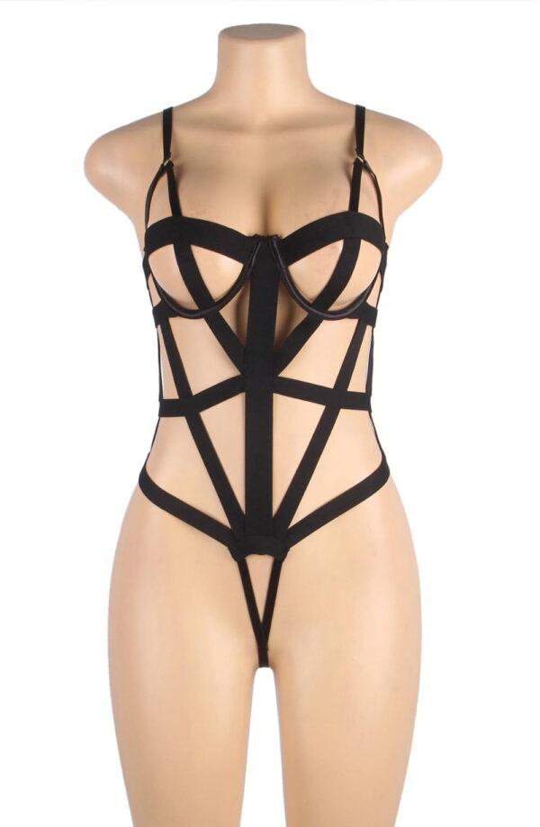 L.X.F ❤844 Bodysuit Black