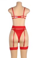 L.X.F ❤845Q Red Bra Set