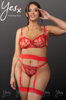 L.X.F ❤845Q Red Bra Set