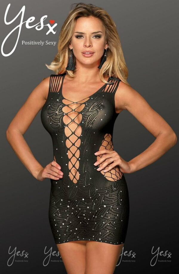 L.X.F ❤848 Sparkly Black Dress