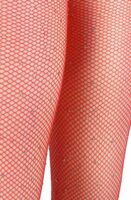 L.X.F ❤852 Sparkly Fishnet Red