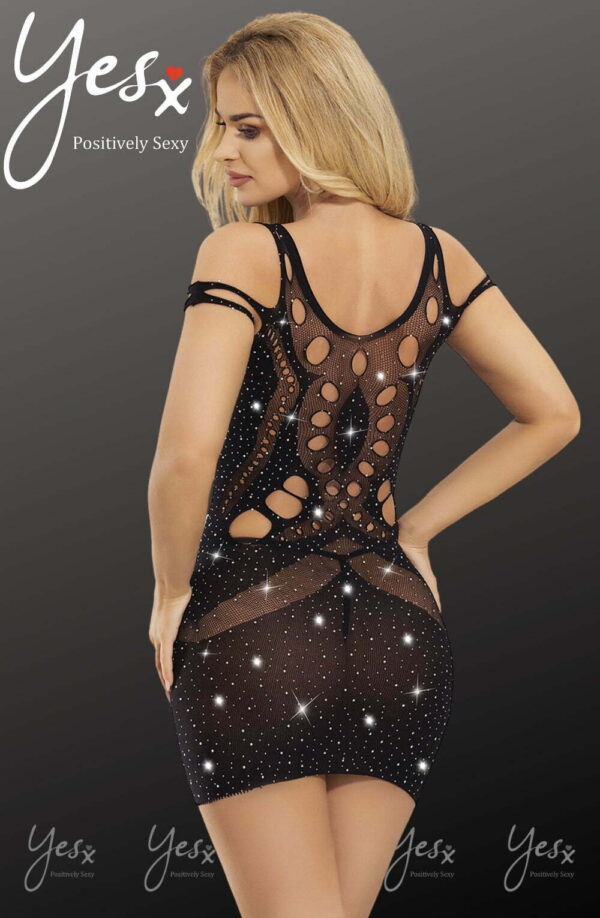 L.X.F ❤853 Sparkly Black Dress