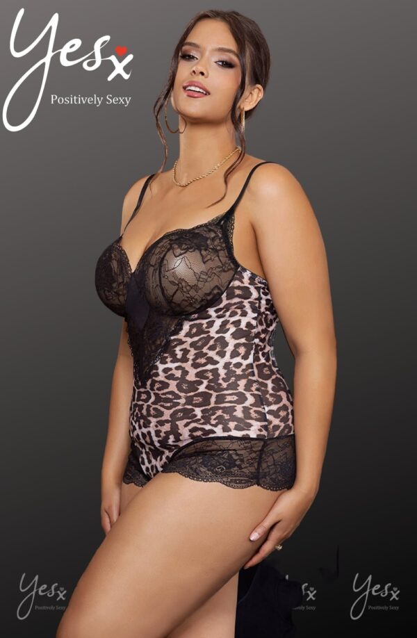 L.X.F ❤854 Leopard Bodysuit