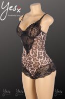 L.X.F ❤854Q Leopard Bodysuit