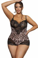 L.X.F ❤854Q Leopard Bodysuit