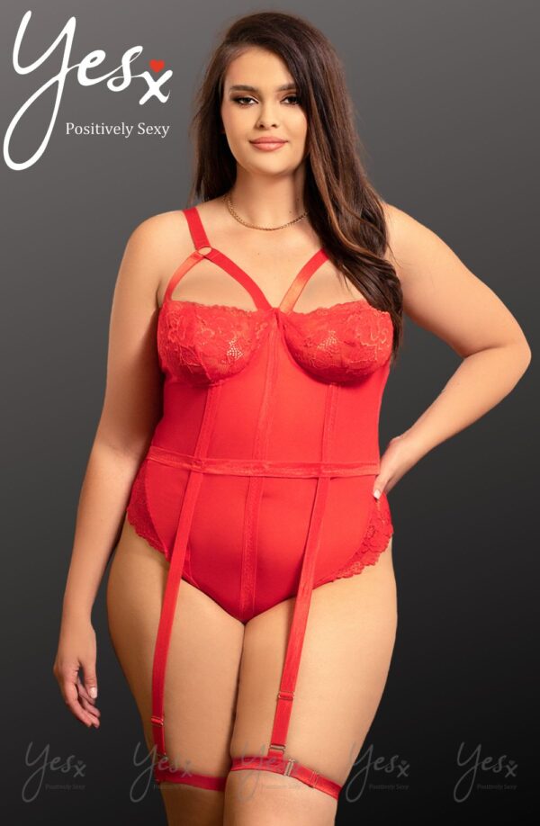 L.X.F ❤858Q Red Bodysuit