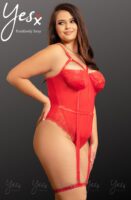 L.X.F ❤858Q Red Bodysuit