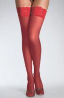 L.X.F ❤862 Floral Lace Hold Ups