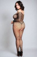 L.X.F ❤864Q Fishnet Sparkly Bodystocking Up To 5XL