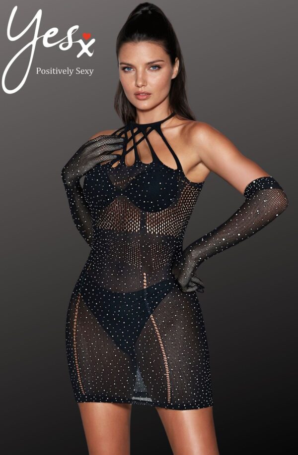 L.X.F ❤865 Sparkle Rhinestone Fishnet