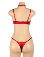 L.X.F ❤872Q Hollow Cut Halter Bra Set Up To 2XL