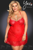 L.X.F ❤952Q Red Babydoll Set