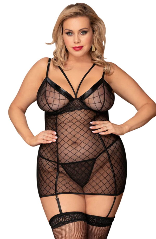 L.X.F ❤954Q Black Chemise