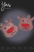 L.X.F ❤960 Brown/Red Reindeer Nipple Covers