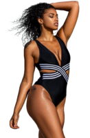 L.X.F ❤980 One Piece Swimsuit Black