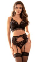 L.X.F ❤987 Lingerie Set Black