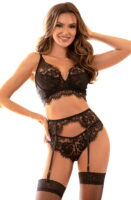 L.X.F ❤987 Lingerie Set Black