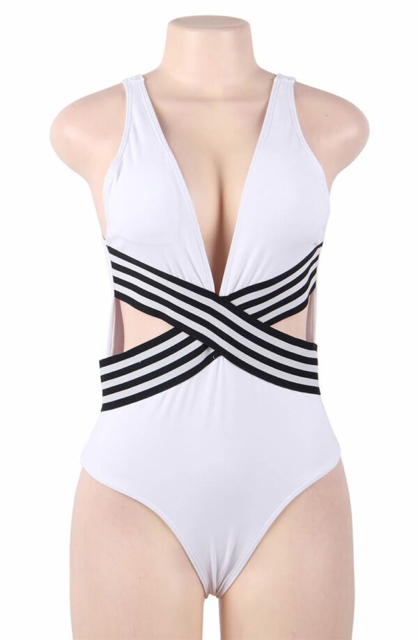 L.X.F ❤962 One Piece Swimsuit White