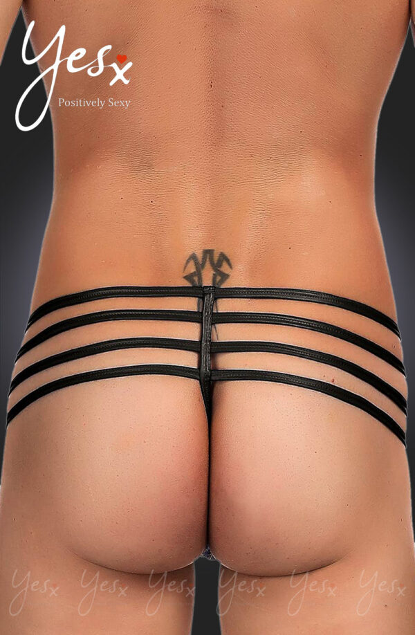 L.X.F ❤971 Men's Thong Black