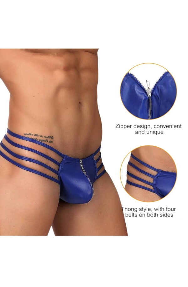 L.X.F ❤972 Men's Thong Blue