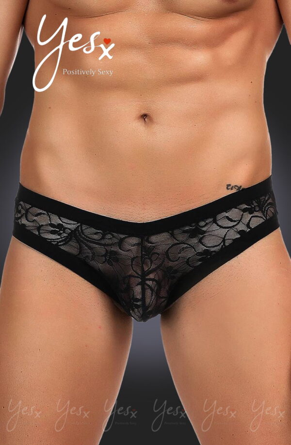 L.X.F ❤973 Mens Brief Black