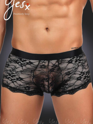 L.X.F ❤975 Men's Boxer Brief Black