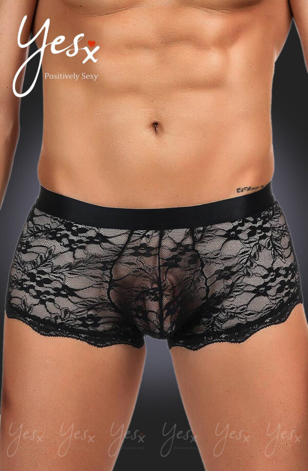 L.X.F ❤975 Men's Boxer Brief Black