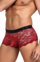 L.X.F ❤976 Mens Boxer Brief Red/Black