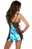 L.X.F ❤ BN6339 Michele Chemise Turquoise