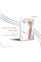 L.X.F ❤ BN6541 Romance Stockings White