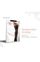 L.X.F ❤ BN6542 Romance Stockings Black