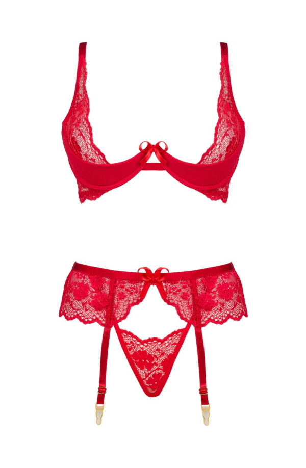 L.X.F ❤ BN6696 Rose Set Red