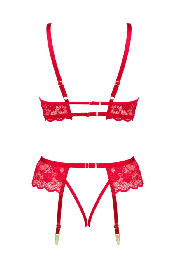 L.X.F ❤ BN6696 Rose Set Red